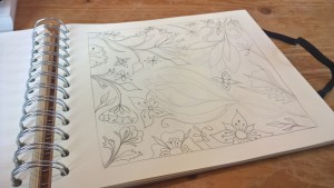 Colouring Book Sketch | www.tashagoddard.com