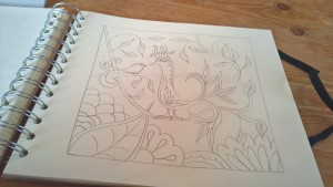 Colouring Book Sketch | www.tashagoddard.com